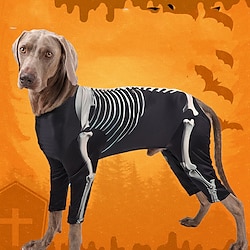 Light in the box Honden Halloween outfits Hondenkostuum Skelet / Schedel Eng kostuum Zacht Halloween Carnaval Feest Hond puppy kleding outfits