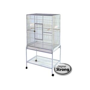 Strong Papegaaien en Parkietenkooi Agatha | 81x54x157cm Silvertone White