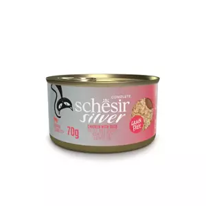 Schesir silver kip en eend bouillon 70g