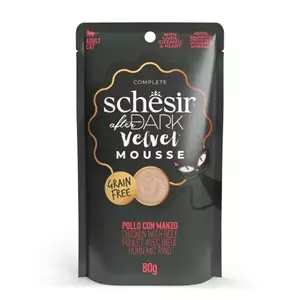 Schesir after dark Velvet mousse kip en rund 80g