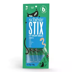 Schesir Stix Cat creamy snacks tonijn 6 x 15g