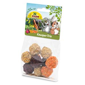 JR Farm 75g  Knapperig Trio kleine dierensnacks