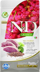 N&D Quinoa voeding voor de gecastreerde kat Eend 1.5 kg.