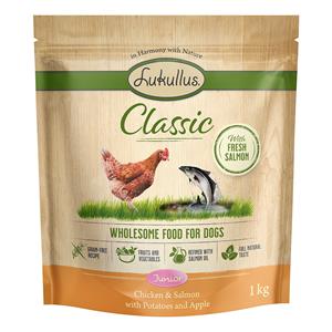 Lukullus 1kg  Classic Junior Kip & Zalm Honden Droogvoer