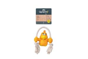 Quapas! Dog Toy Fun Dier met Touwtjes Kip