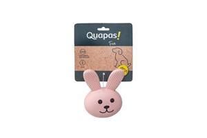 Quapas! Dog Toy Fun Latex Hoofd Dier Konijn