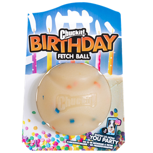 Chuckit Birthday fetch ball md 1pk