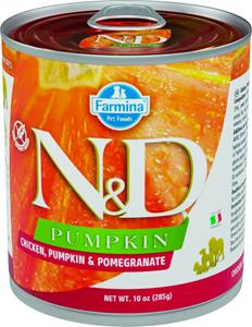 N&D Pumpkin natvoeding voor de hond Kip 285 gr. - per 6 stuks