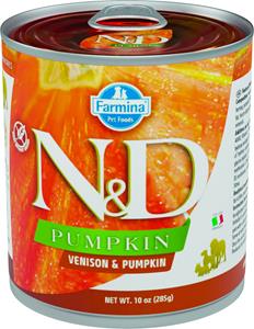 N&D Pumpkin natvoeding voor de hond Hert 285 gr. - per 6 stuks