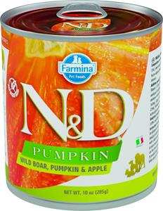 N&D Pumpkin natvoeding voor de hond Wild Zwijn 285 gr. - per 6 stuks