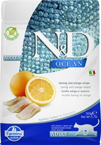 N&D Ocean kattenvoeding Haring met Sinaasappel 300 gr.