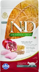 N&D Ancestral Grain kattenvoeding Kip 1.5 kg.