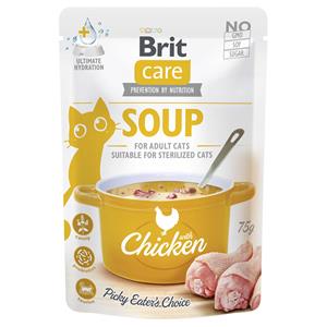 Brit Care 30x75g  soep voor katten kip hondenvoer nat