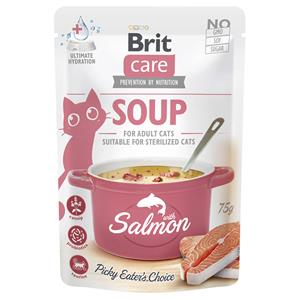 Brit Care 30x75g  soep voor katten zalm hondenvoer nat