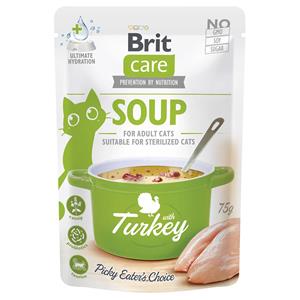 Brit Care 30x75g  soep voor katten kalkoen hondenvoer nat