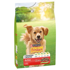 Friskies 3kg  VitaFit Adult Hond Active met Rund Hondenvoer