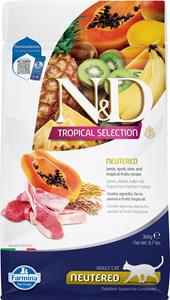 N&D Tropical voeding voor de gecastreerde kat Lam 300 gr.