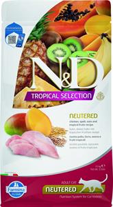 N&D Tropical voeding voor de gecastreerde kat Kip 1,5 kg