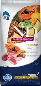 N&D Tropical voeding voor de gecastreerde kat Lam 10 kg