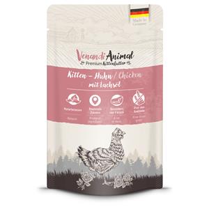 Venandi Animal 12x125g  Kitten kip met zalmolie natvoer voor katten