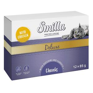 Smilla 12x85g  Deluxe Hapjes met Kip, Courgette en Wortels