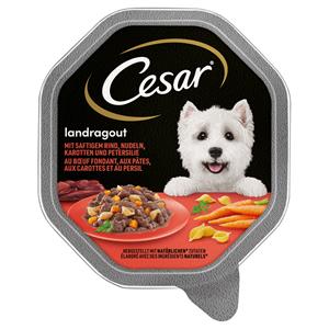 Cesar Megapack  kuipjes 28 x 150 g - Landstoofpotje met rundvlees, noedels en wortelen