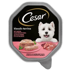 Cesar Klassiker mit Kalb und Geflügel Hundefutter nass 150G