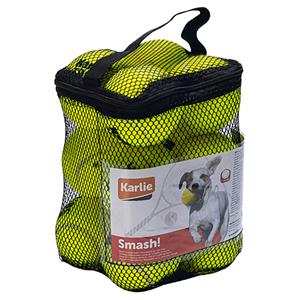 Karlie tennisballen set 12 stuks, Ø 6cm hond