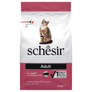 Schesir 1,5kg  Cat Original met ham droogvoer voor katten