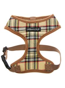 Urban Pup Beige Tartan Hondenharnas M