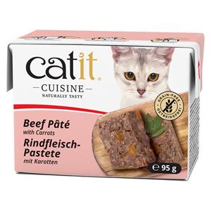 Catit 24x95g  Cuisine Paté Rund met Wortelen natvoer voor katten