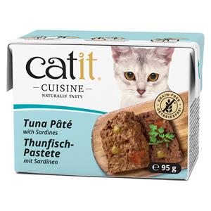 Catit 24x95g  Cuisine Paté Tonijn met Sardientjes natvoer voor katten