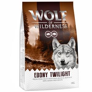 Wolf of Wilderness 1 kg  droogvoer voor een probeerprijs! - Adult Ebony Twilight Wild Zwijn & Buffel - Graanvrij