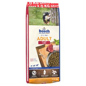 Bosch High Premium concept 15 + 2 kg gratis! Bosch Maxi Adult Hondenvoer 17 kg - Adult Lam & Rijst (15 + 2 kg)