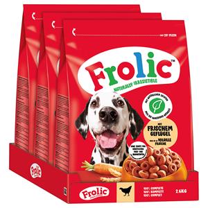 Frolic Complete Gevogelte, Groenten en Rijst Hondenvoer - 7,8 kg (3 x 2,6 kg)