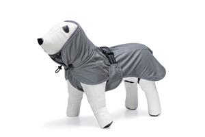 Beeztees Honden Regenjas Caro Reflecterend grijs 24 cm