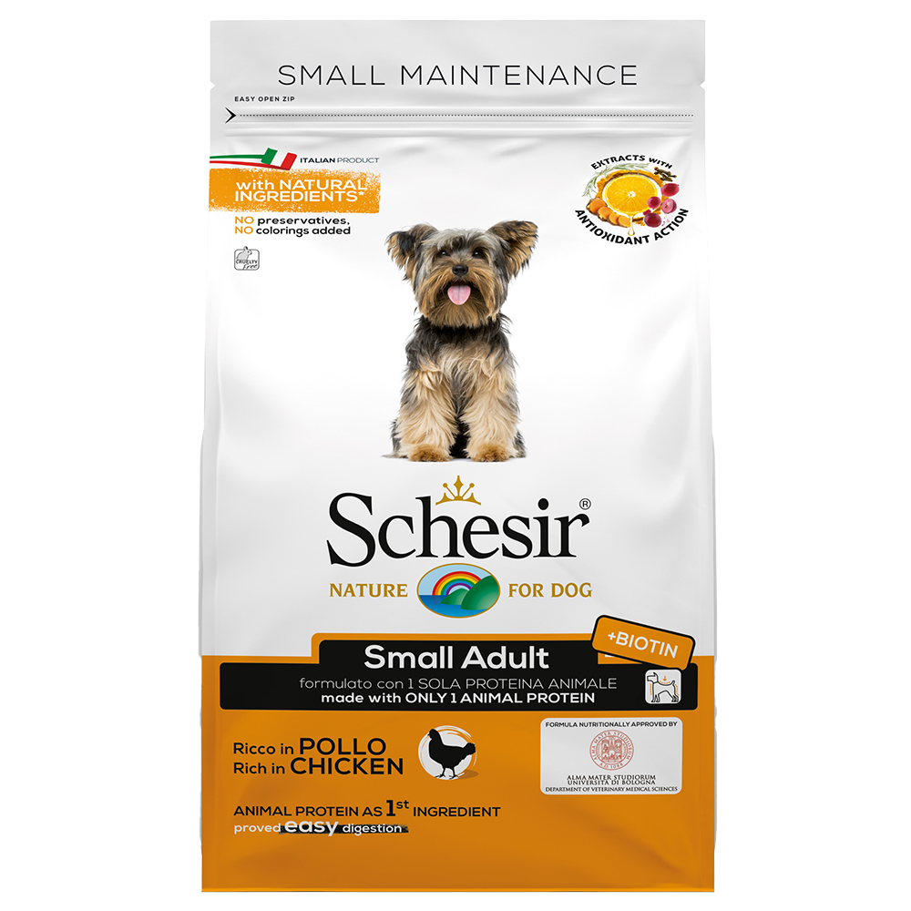 Schesir 2kg  Dog Small Adult met kip droogvoer