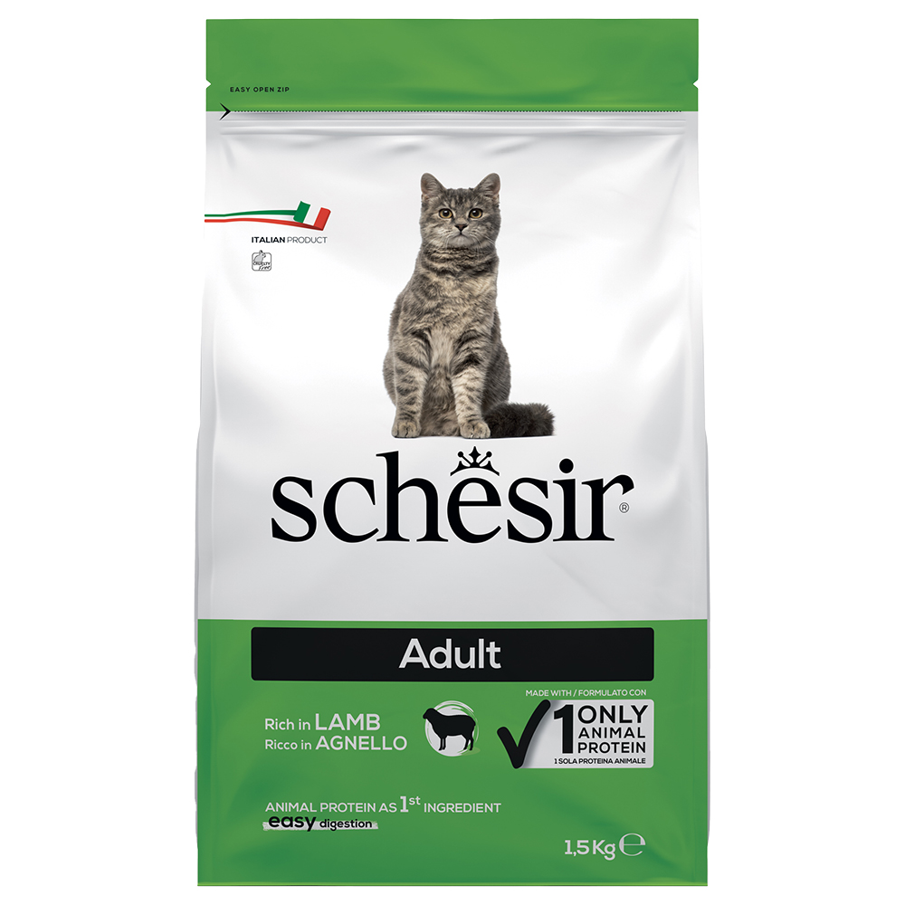 Schesir 1.5kg  Cat Original met lam droogvoer voor katten