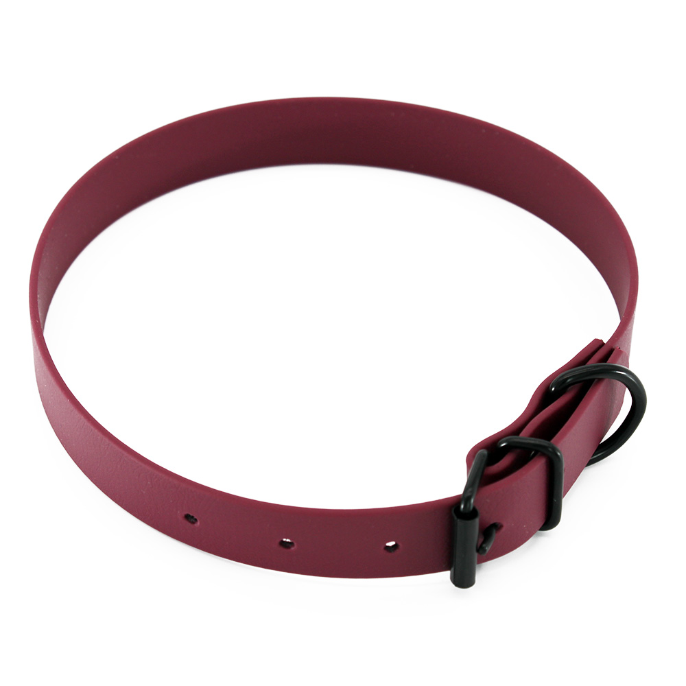 Heim Halsband BioThane, bordeaux 44-54cm halsomtrek, B25mm hond