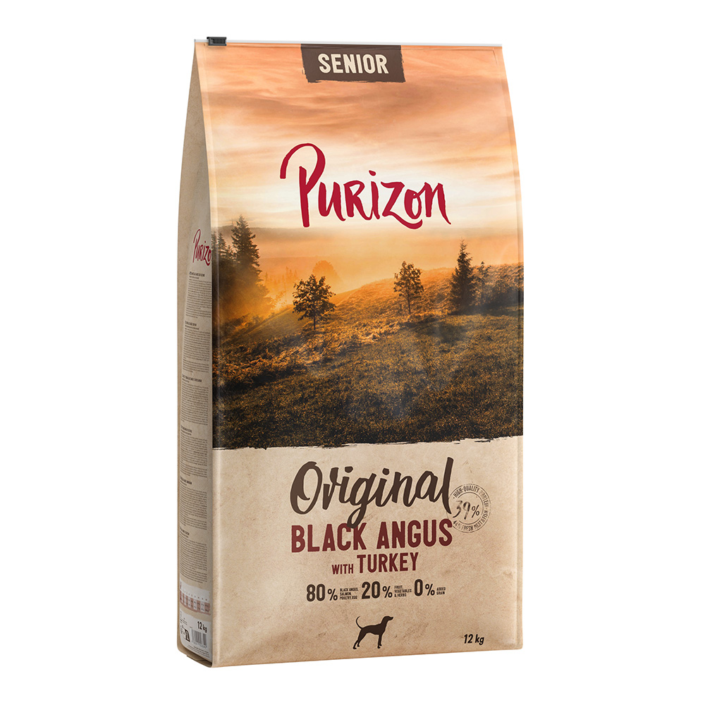 Purizon 10 + 2 kg gratis!  Large Black Angus met Kalkoen - Senior Black Angus met Kalkoen (12kg)