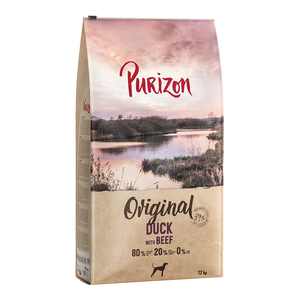 Purizon 10 + 2 kg gratis!  Large Black Angus met Kalkoen - Eend met Rund Adult (12kg)