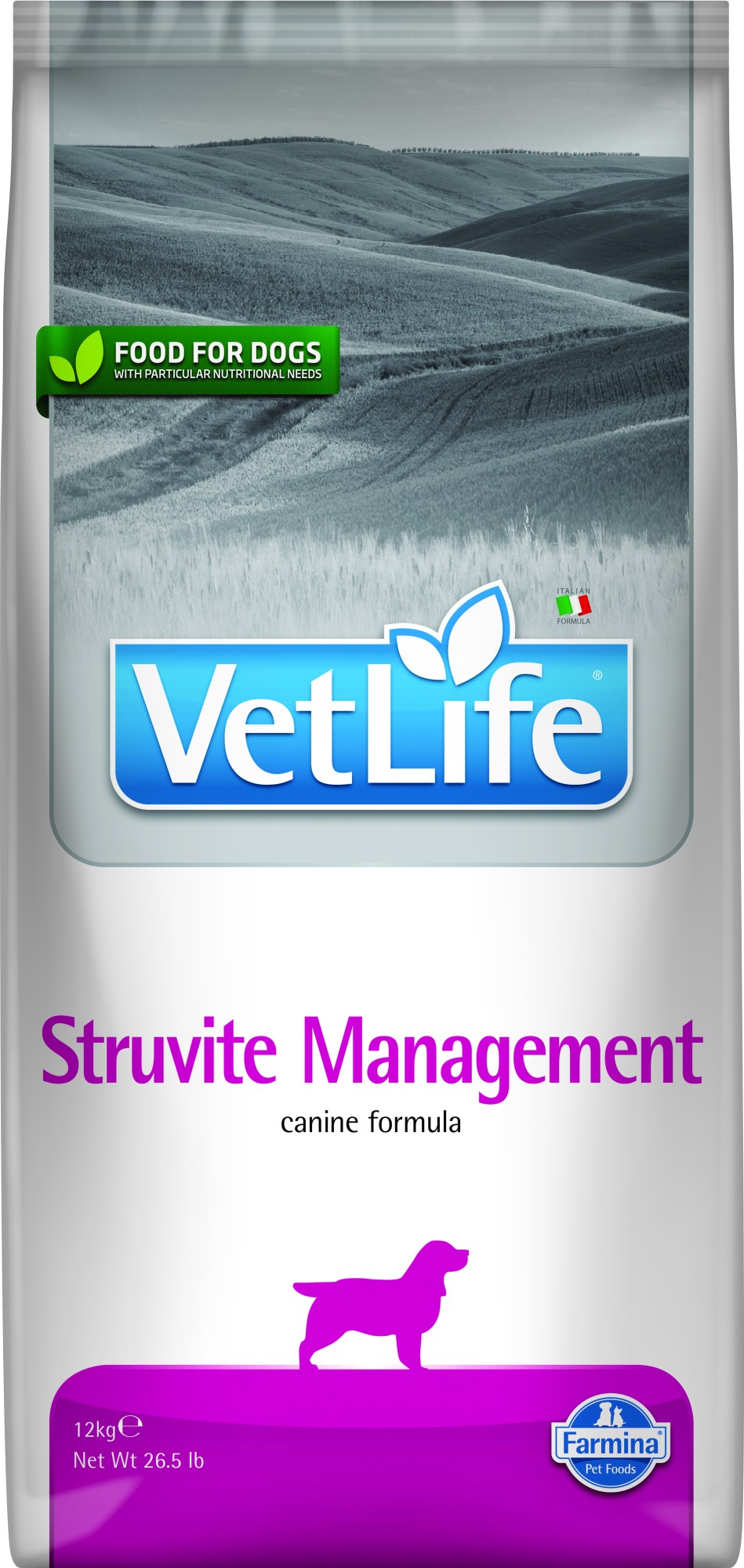 VET LIFE hondenvoeding Struvite Management 12 kg.