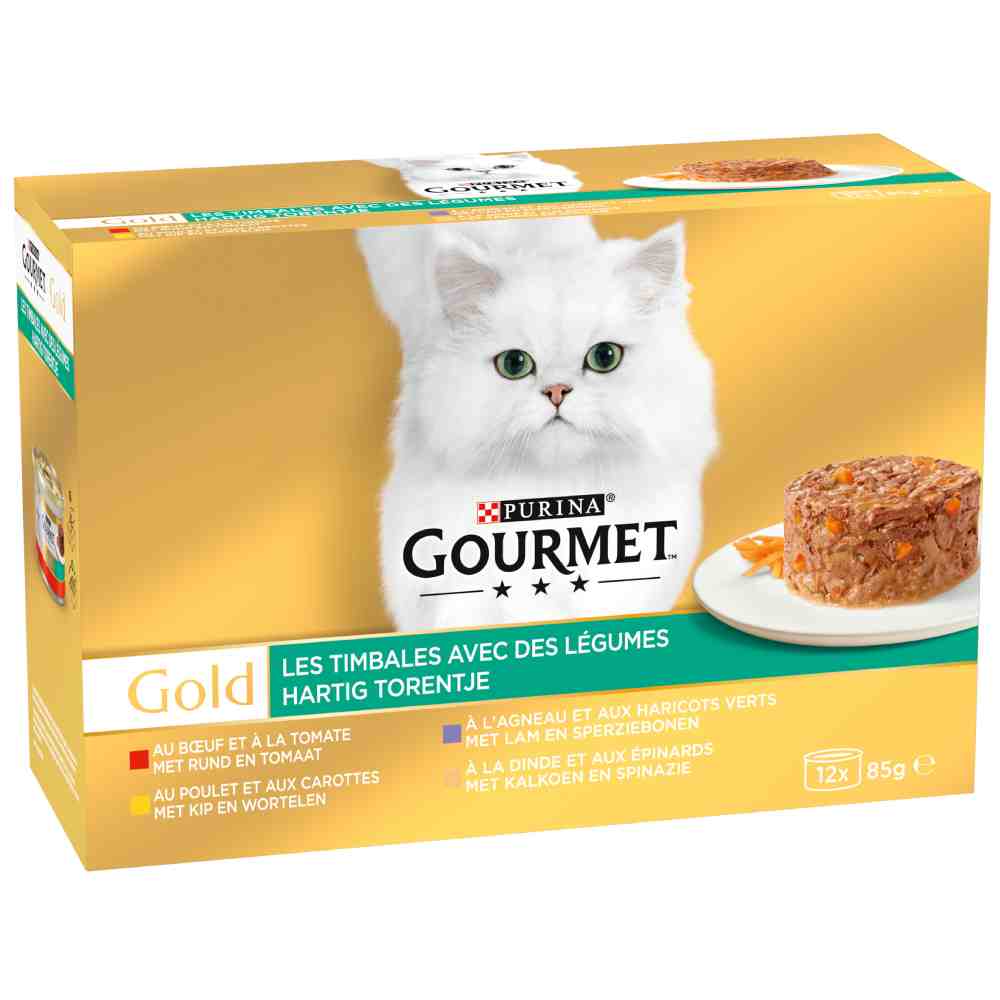 Gourmet Gold Ragout Kattenvoer 12 x 85 g - Kip Varianten