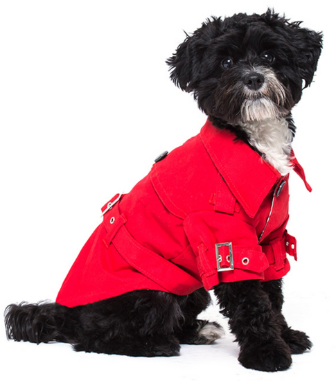 Urban Pup Hondenjas Vibrant Red Trench Coat L 35 cm