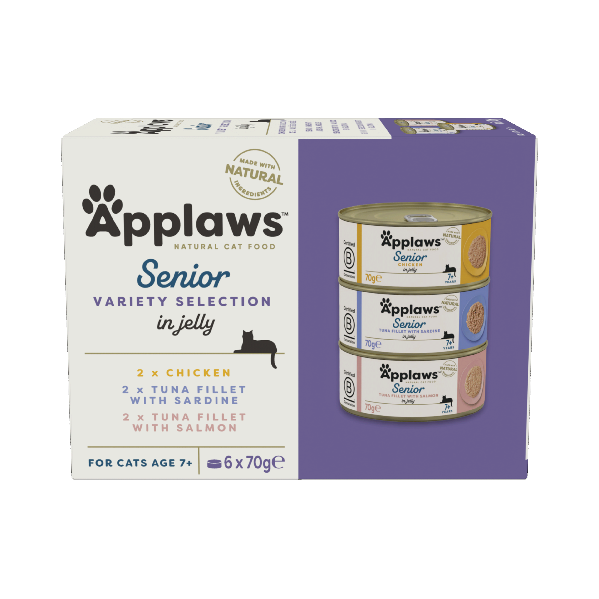 Applaws natvoeding multipack Senior 6 x 70 gr.