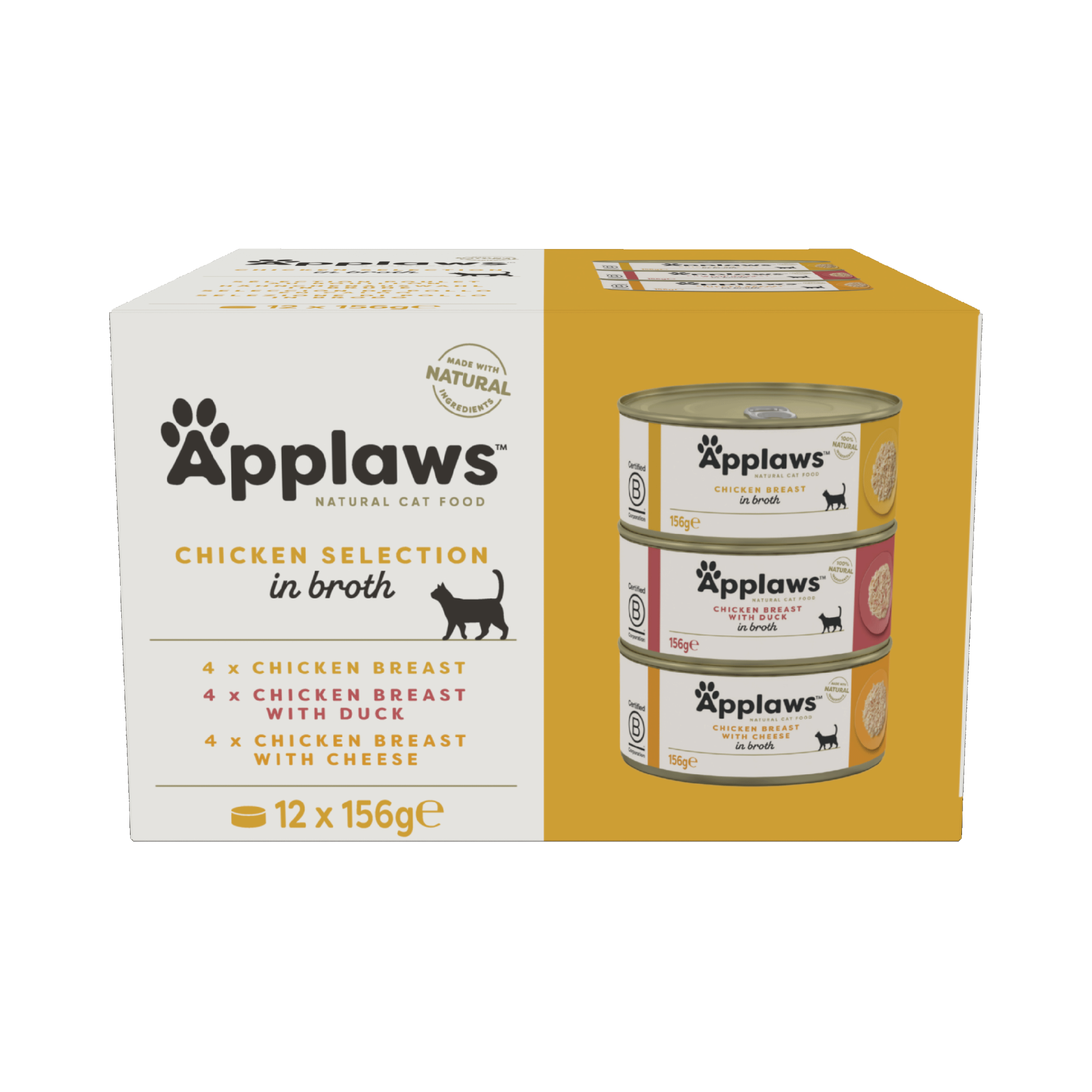 Applaws natvoeding Multipack Kipselectie 12 x 156 gr.