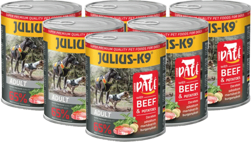 Julius-K9 Paté Beef & Potatoes - Voordeelpakket - 6 x 800g