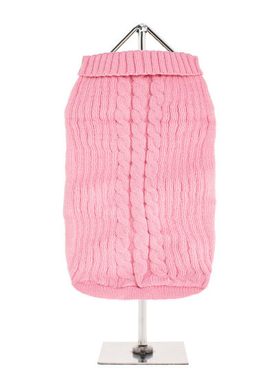 Urban Pup UrbanPup Pink Cable Pullover 30 cm