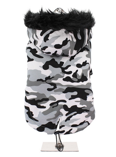 Urban Pup UrbanPup Fishtail Parka Camouflage Grey 25 cm