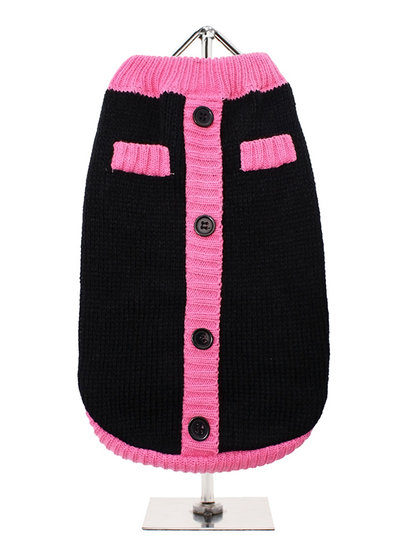 Urban Pup UrbanPup Black and Pink Pullover 25 cm